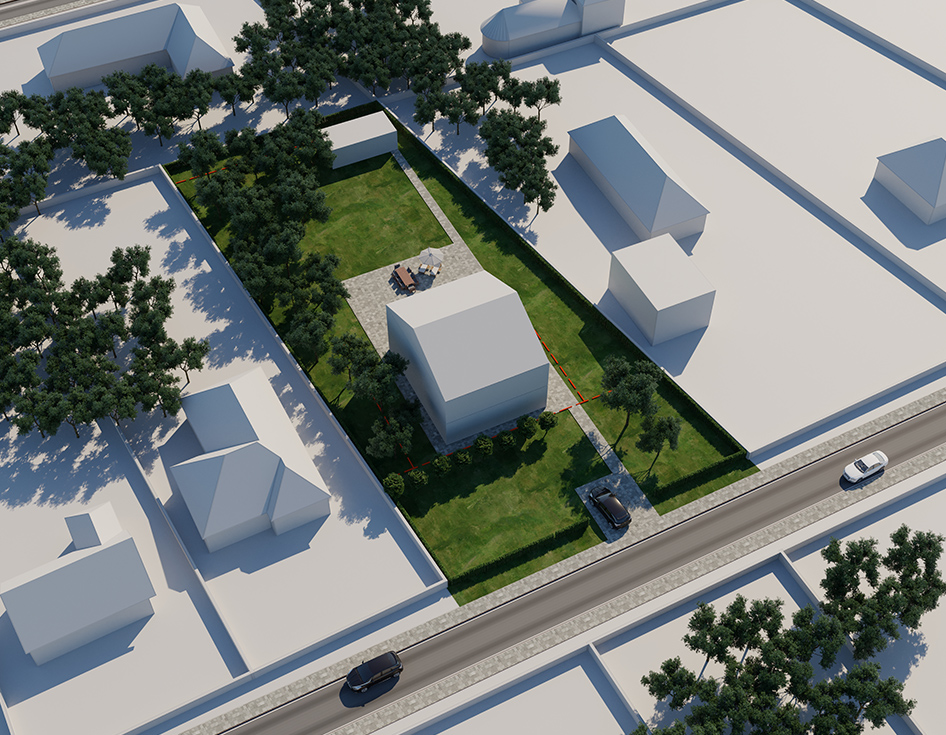 3D Render Bouwgrond